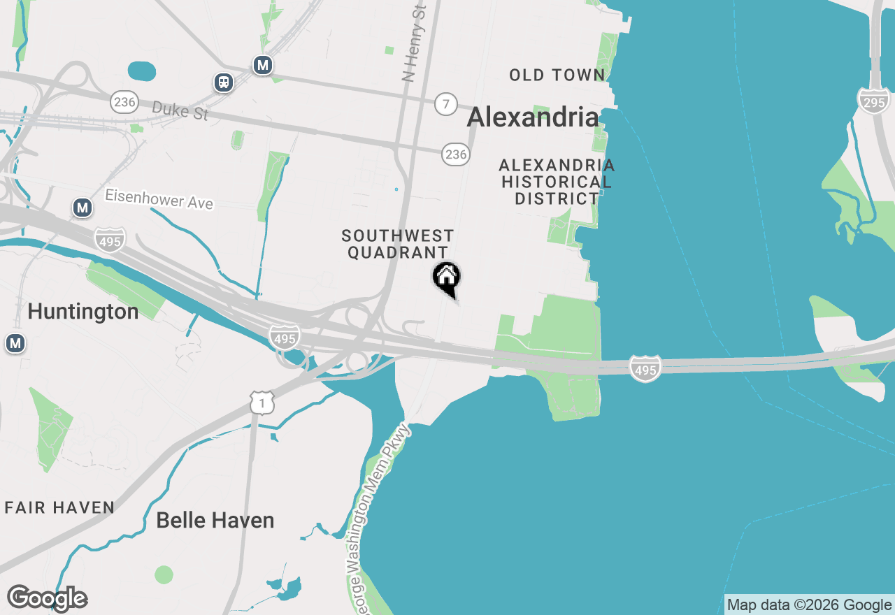 Map of 922 S Washington Street #311, Alexandria, VA 22314