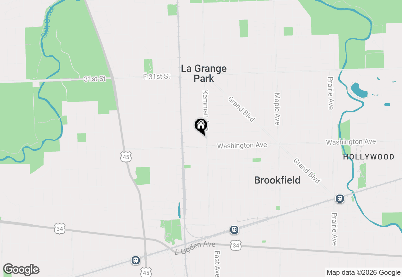Map of 717 Newberry Avenue, La Grange Park, IL 60526