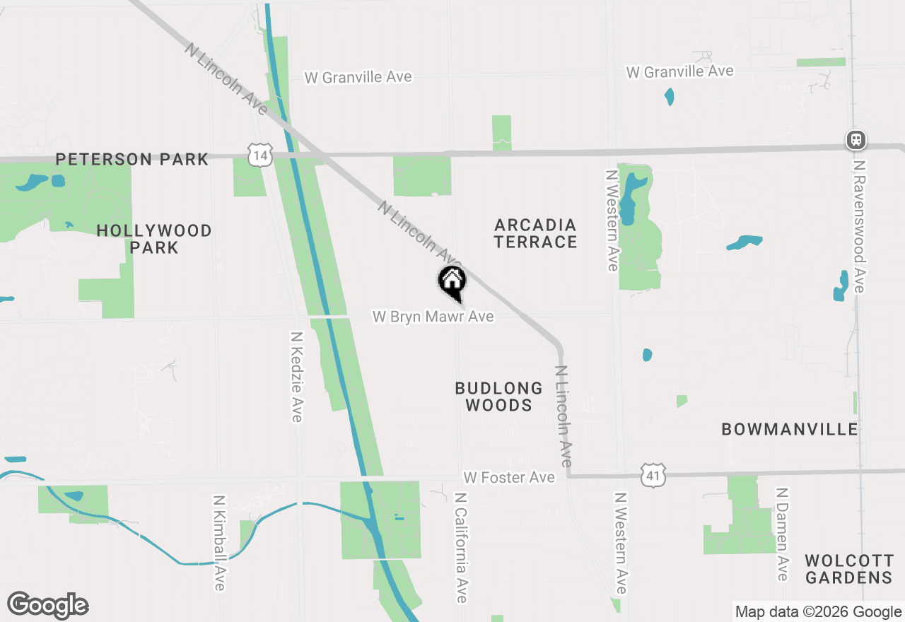 Map of 2800 W Bryn Mawr Avenue, Chicago, IL 60659