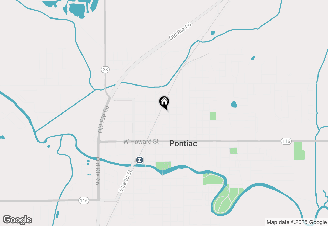 Map of 421 W Cleary Street, Pontiac, IL 61764