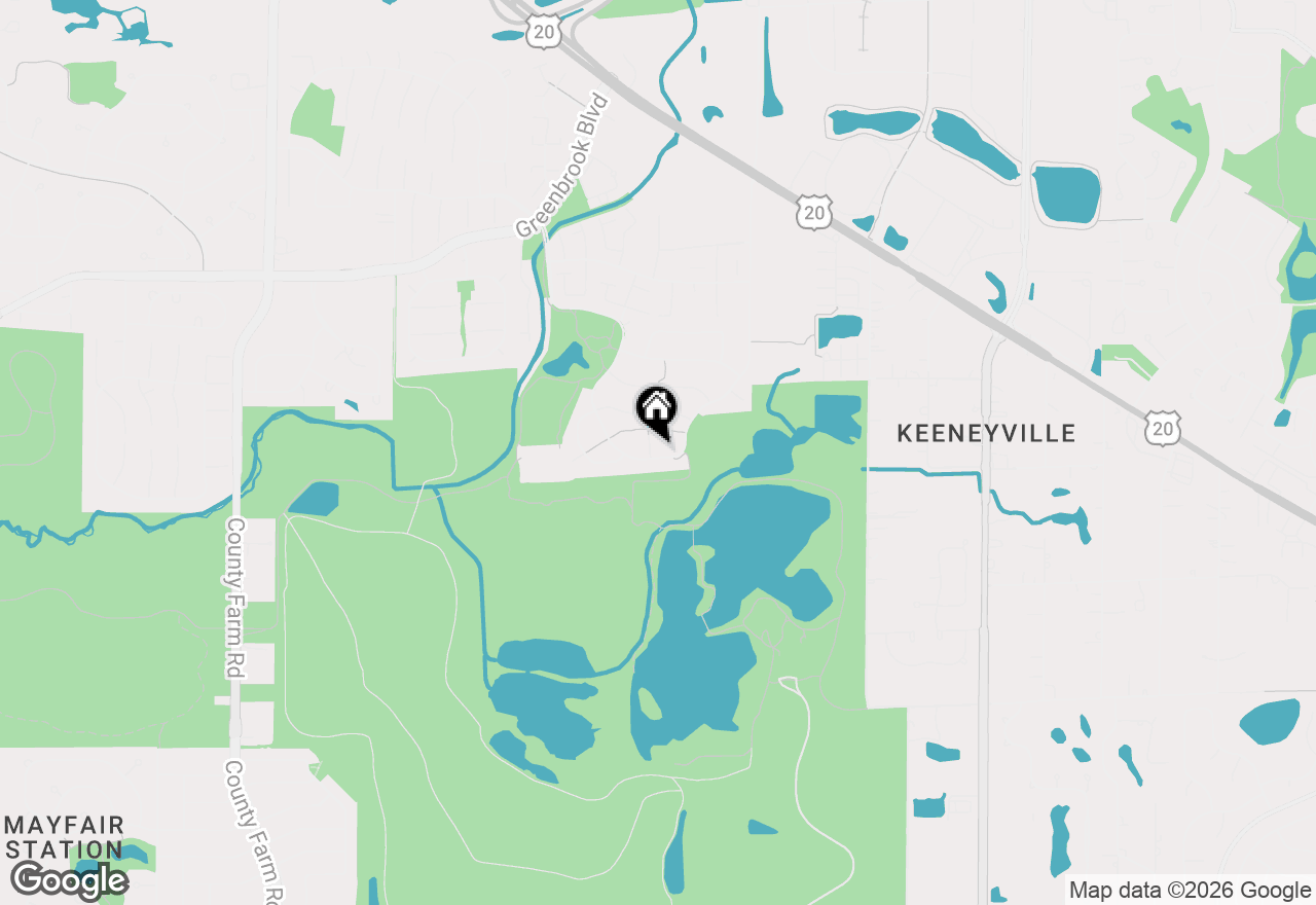 Map of 5209 Keene Lane, Hanover Park, IL 60133