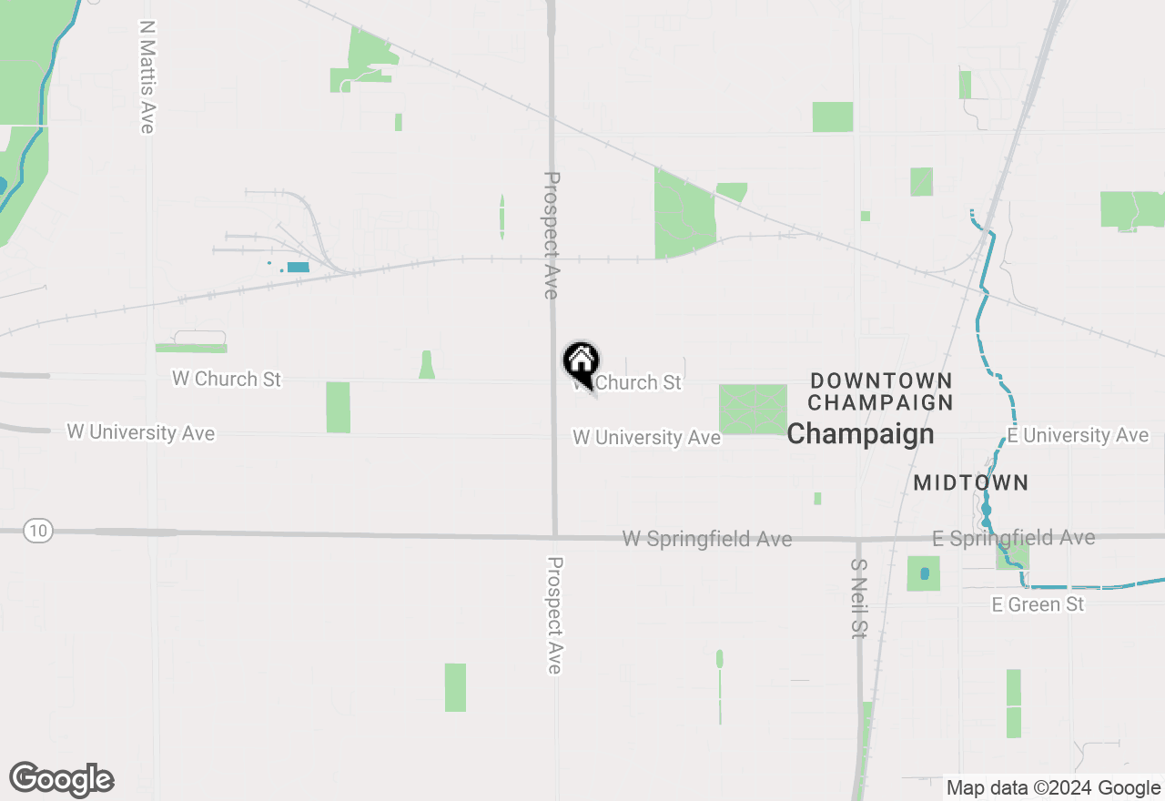 Map of 808 W Park Avenue #7, Champaign, IL 61820