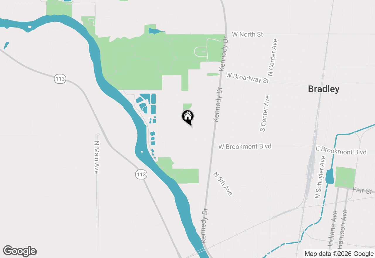 Map of 750 Bishop Court, Bradley, IL 60915