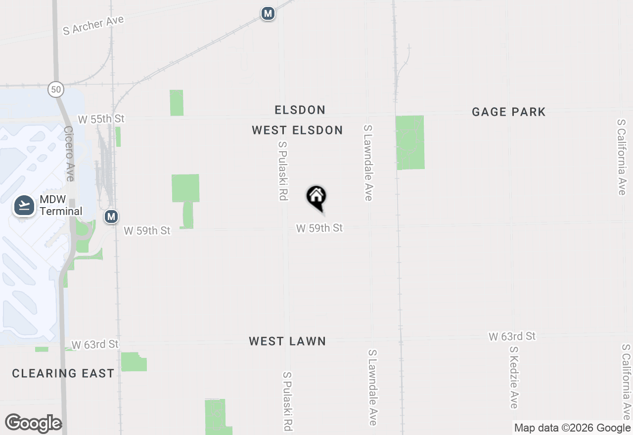 Map of 3855 W 58th Place, Chicago, IL 60629