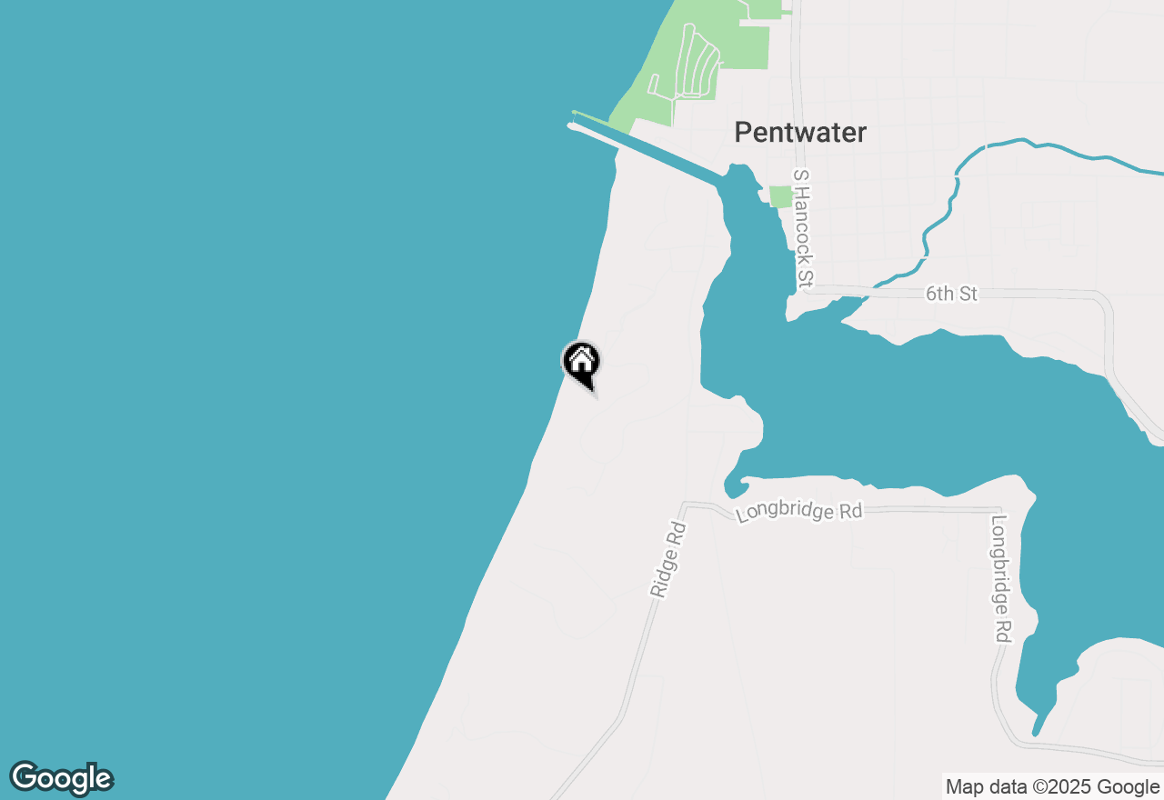Map of 876 S Beach, Pentwater, MI 49449