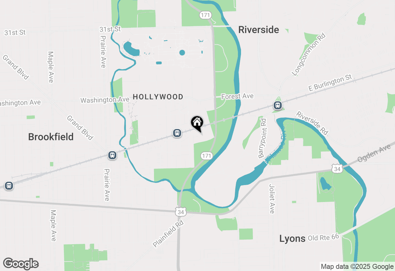 Map of 207 W Quincy Street #GARD, Riverside, IL 60546