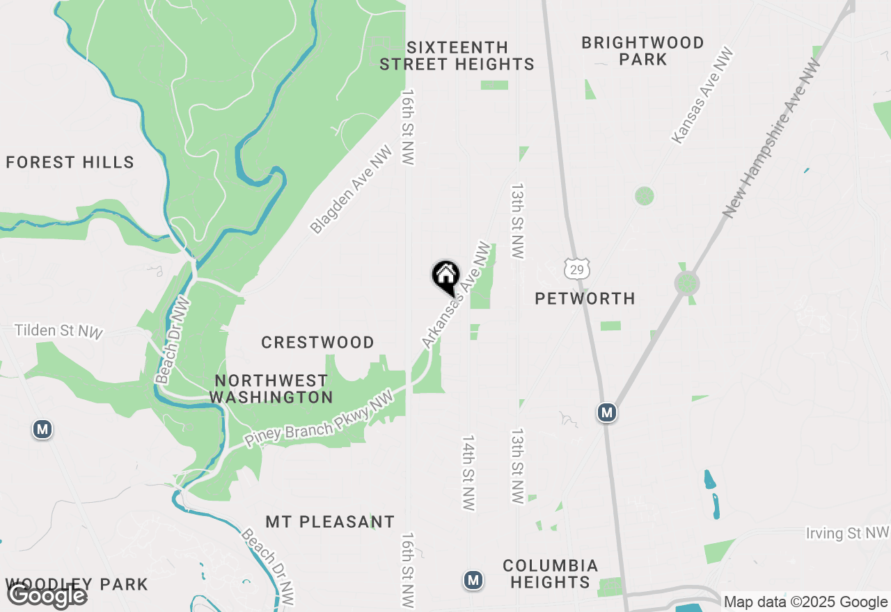 Map of 1419 Upshur Street Nw #1, Washington, DC 20011