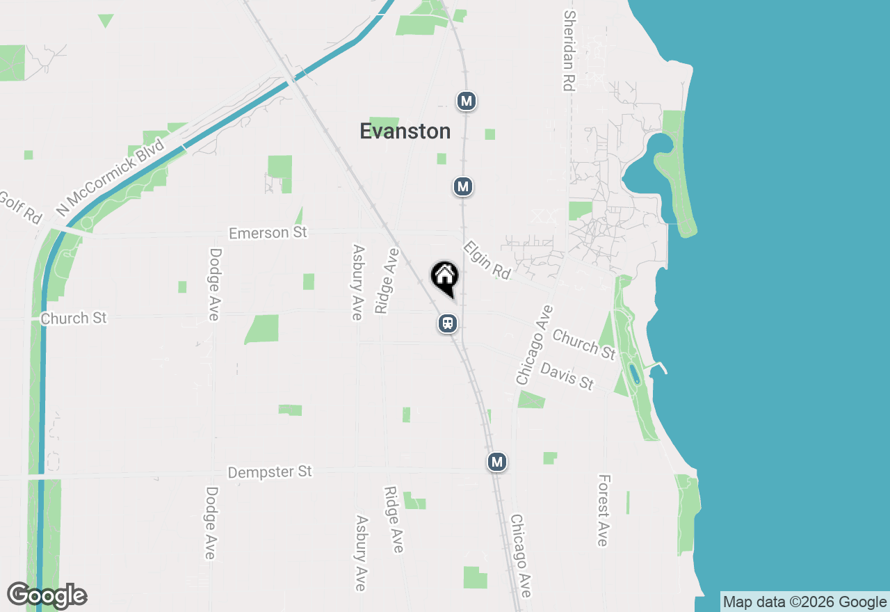 Map of 1720 Maple Street #680, Evanston, IL 60201