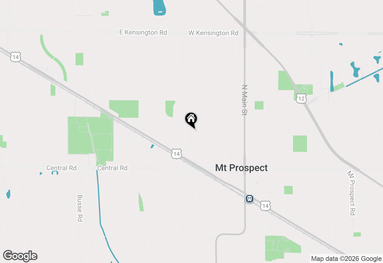 Map of 202 N Prospect Manor Avenue, Mount Prospect, IL 60056