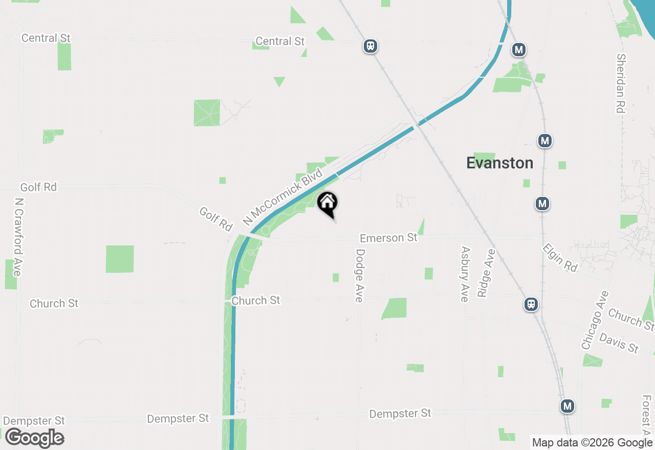 Map of 1925 Grey Avenue #1, Evanston, IL 60201
