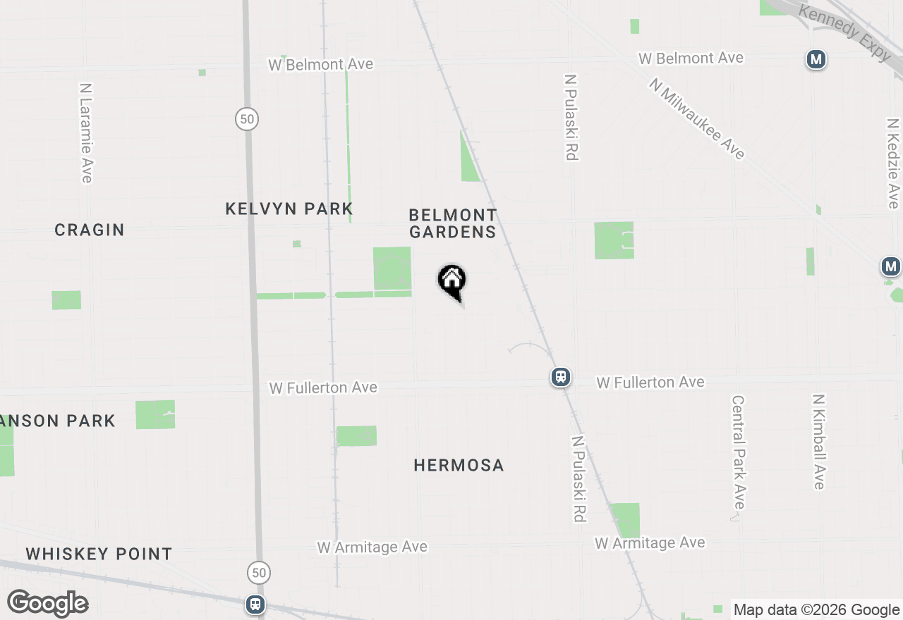 Map of 2552 N Kildare Avenue #1S, Chicago, IL 60639