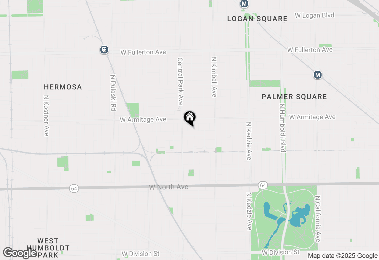 Map of 1914 N Drake Avenue #3N, Chicago, IL 60647