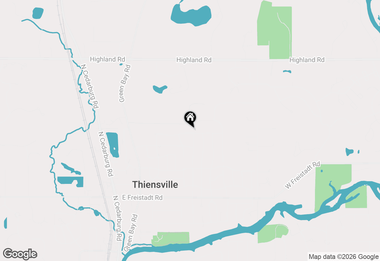 Map of 406 Crescent Ln, Thiensville, WI 53092