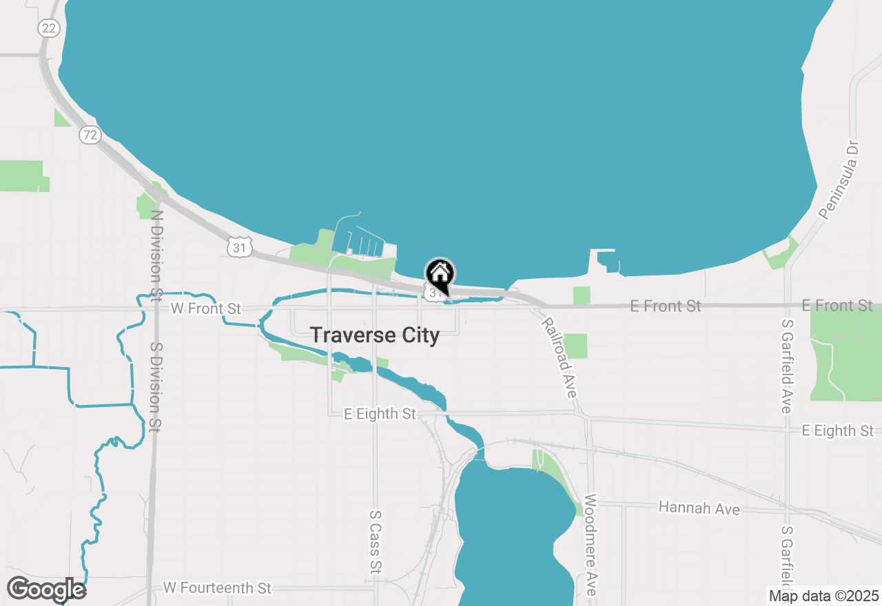 Map of 321 E Front Street, Traverse City, MI 49684