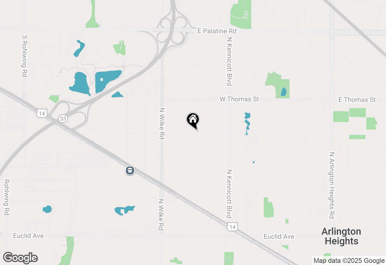 Map of 1302 N Yale Avenue, Arlington Heights, IL 60004