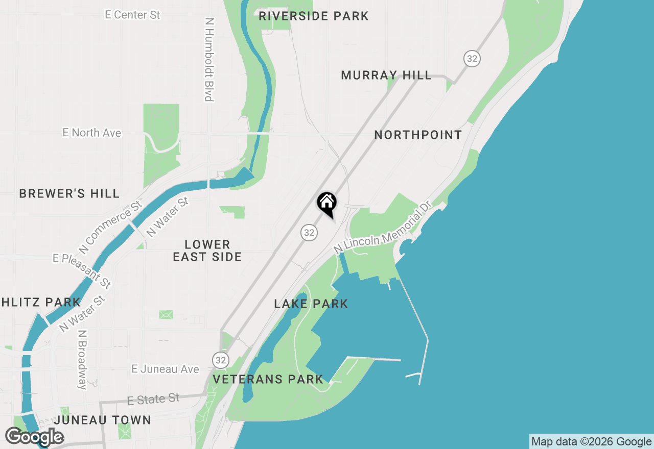 Map of 1919 N Summit Ave #M, Milwaukee, WI 53202