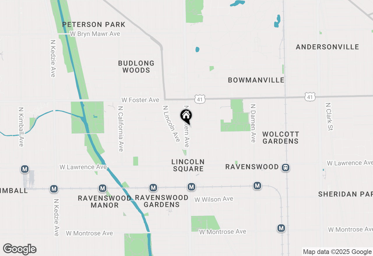 Map of 2401 W Winnemac Avenue #4W, Chicago, IL 60625