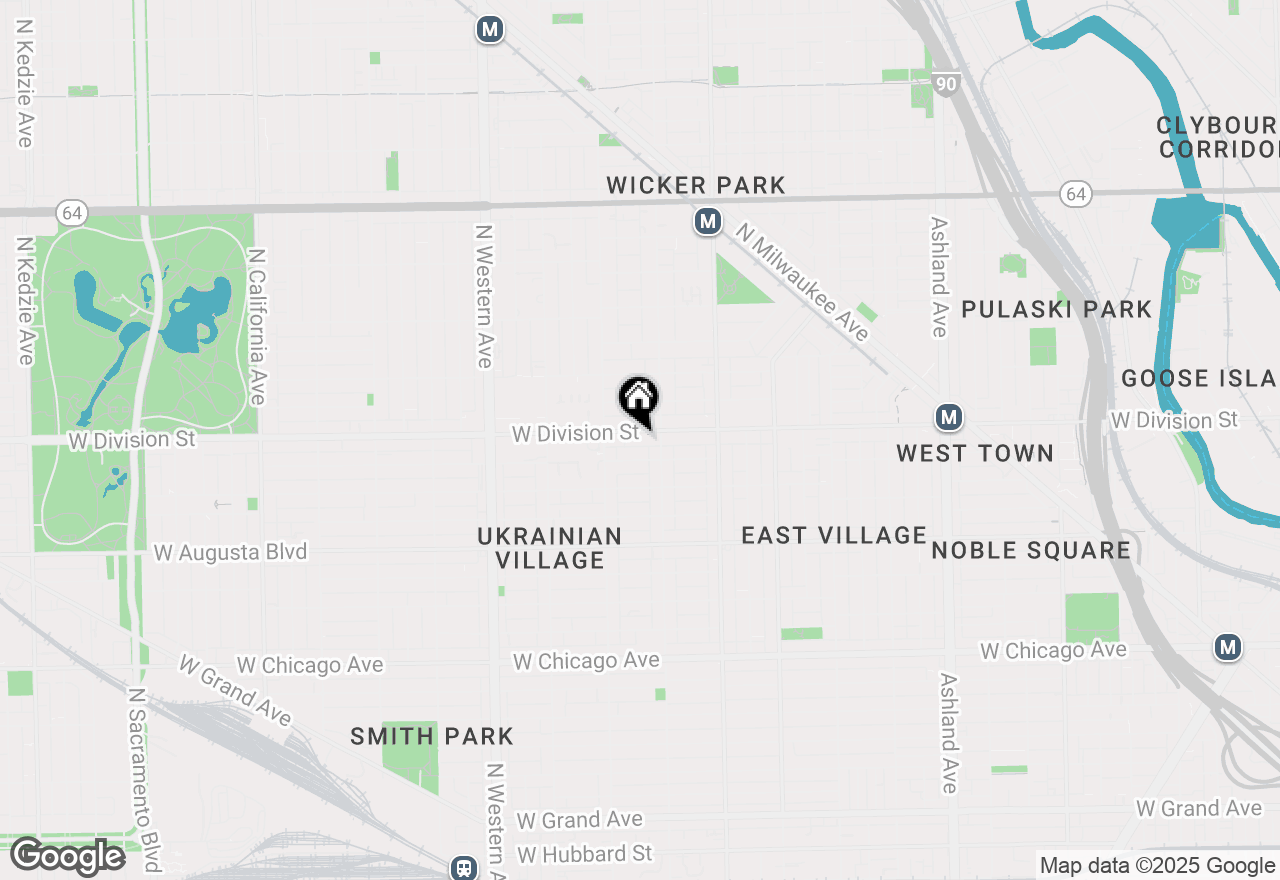 Map of 2123 W Division Street, Chicago, IL 60622