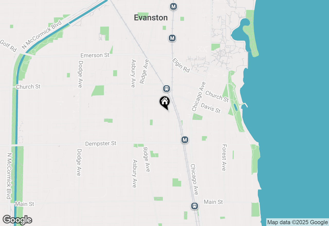 Map of 1509 Maple Avenue #3, Evanston, IL 60201