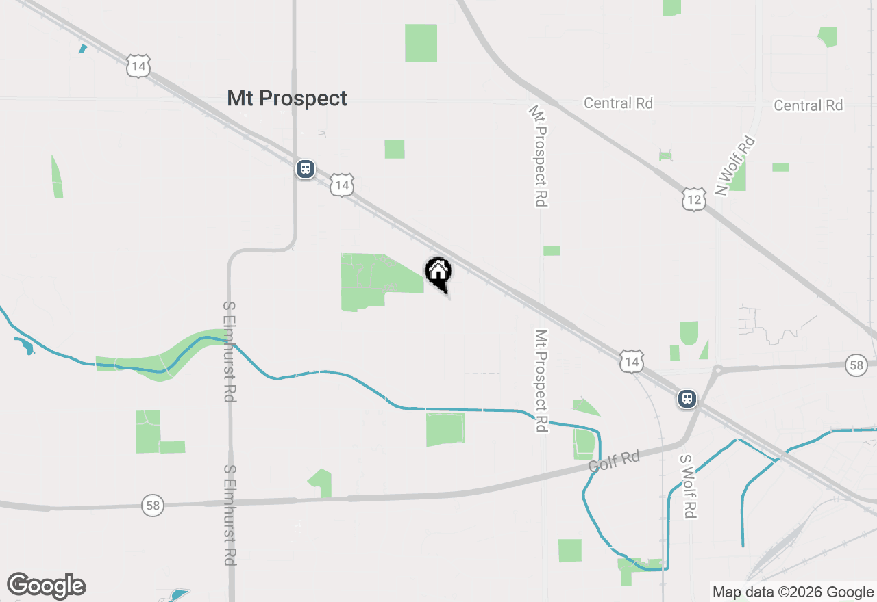 Map of 502 S Louis Street, Mount Prospect, IL 60056