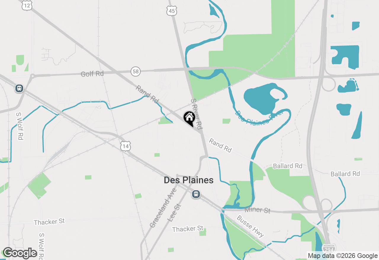 Map of 1462 Willow Avenue, Des Plaines, IL 60016