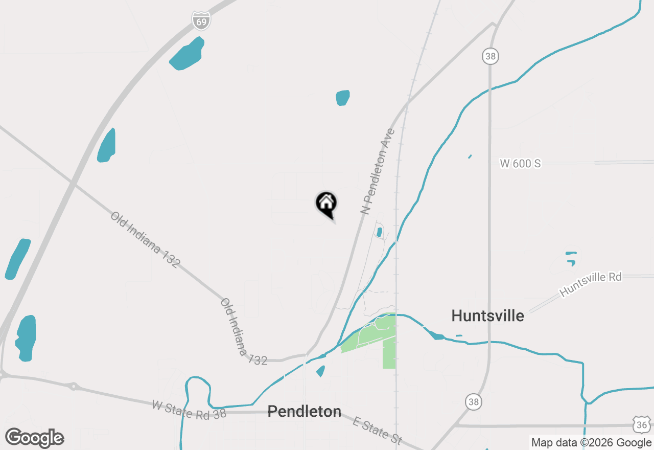 Map of 604 Donegal Drive, Pendleton, IN 46064