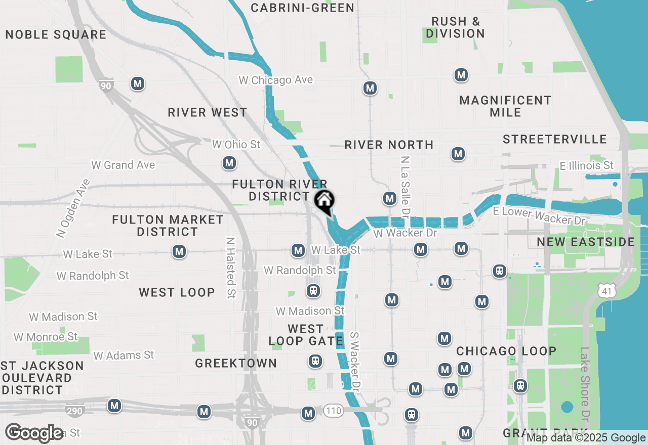 Map of 333 N Canal Street #1402, Chicago, IL 60606