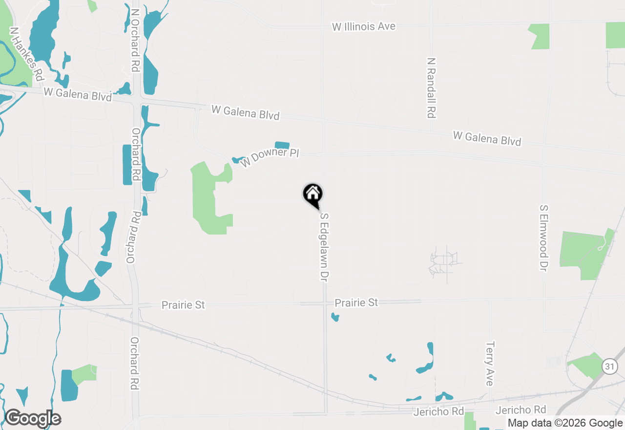 Map of 180 Alschuler Drive, Aurora, IL 60506