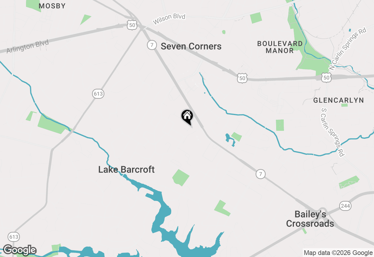 Map of 6198 Champion Oak Court, Falls Church, VA 22044