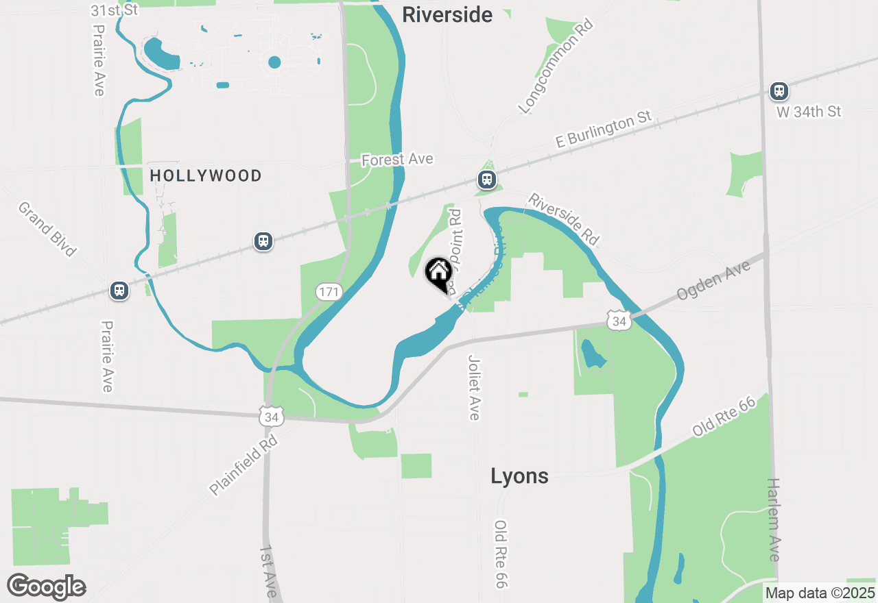 Map of 208 Fairbank Road, Riverside, IL 60546