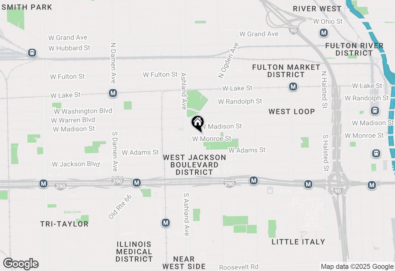 Map of 1500 W Monroe Street #518, Chicago, IL 60607