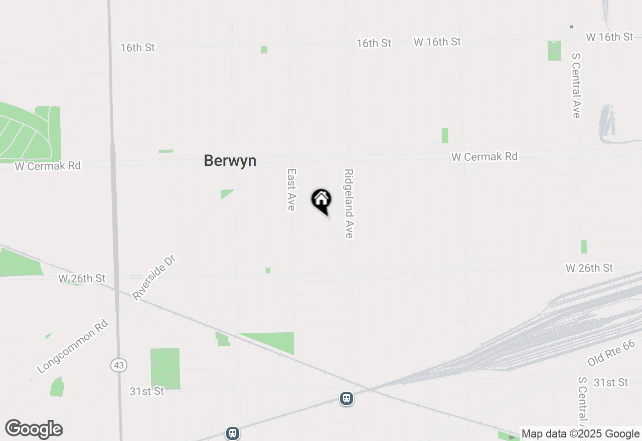 Map of 2416 Gunderson Avenue, Berwyn, IL 60402