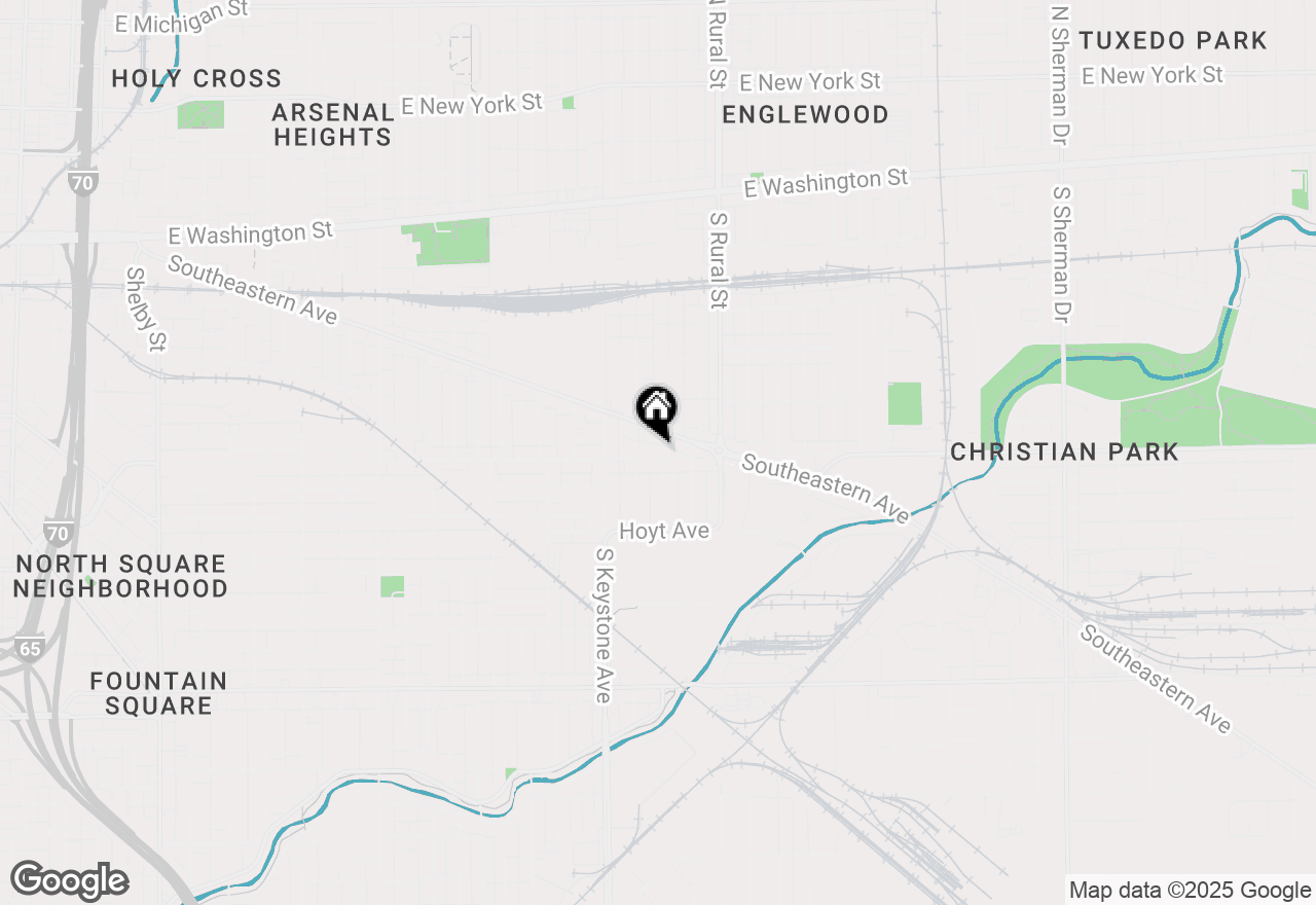 Map of 2526 English Avenue, Indianapolis, IN 46201