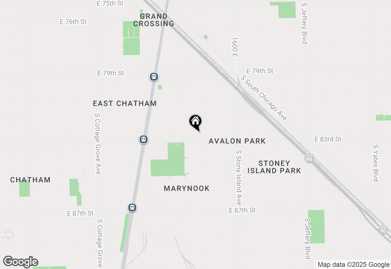 Map of 8237 S Kenwood Avenue, Chicago, IL 60619