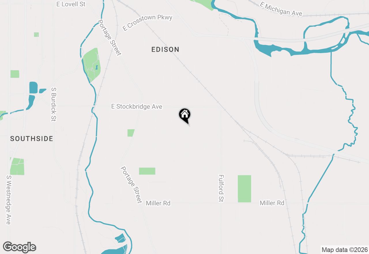 Map of 1314 Clinton Avenue, Kalamazoo, MI 49001