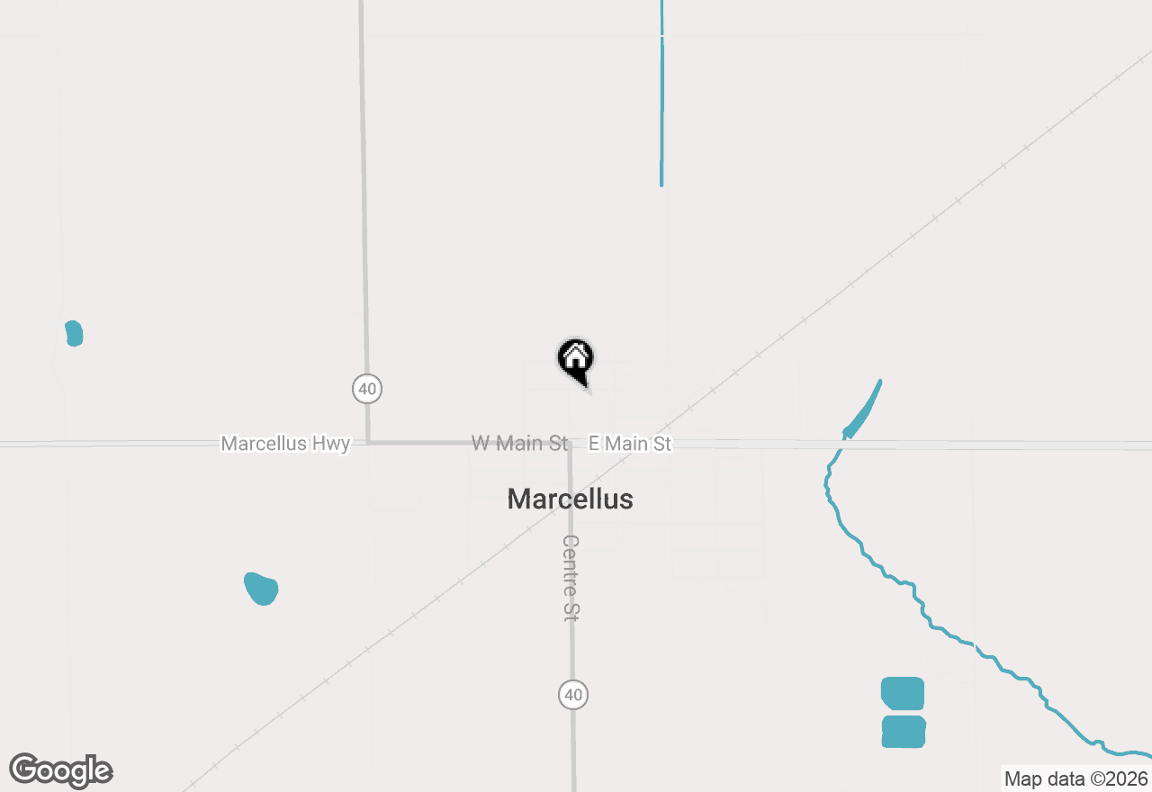 Map of 282 N Centre Street, Marcellus, MI 49067