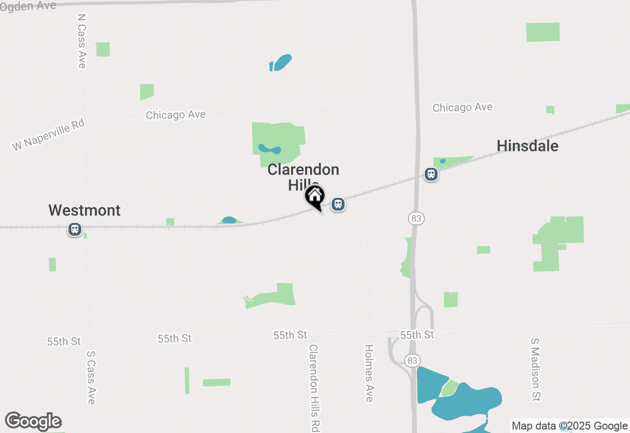 Map of 19 Walker Avenue #1, Clarendon Hills, IL 60514