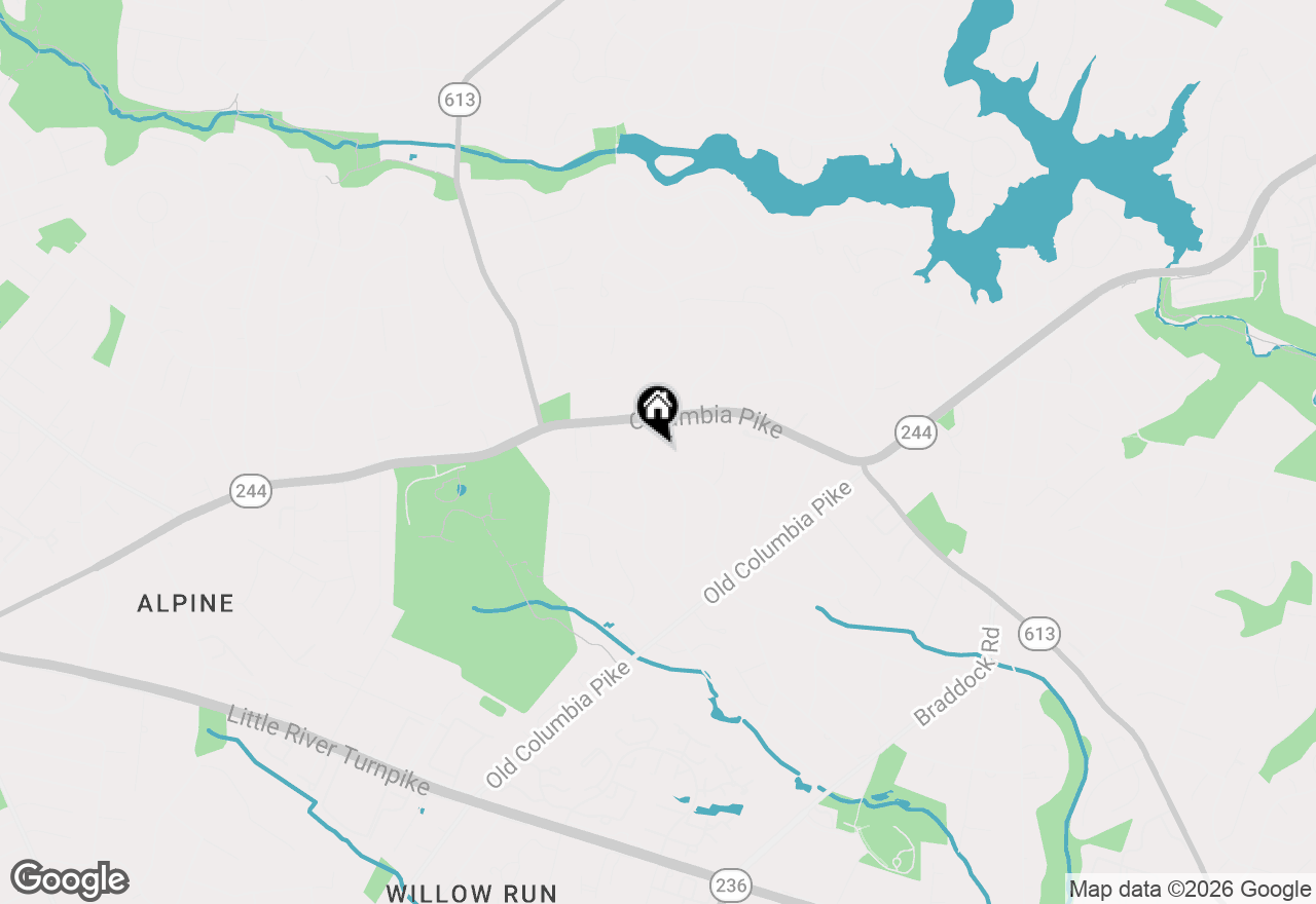 Map of 4007 Whispering Lane, Annandale, VA 22003