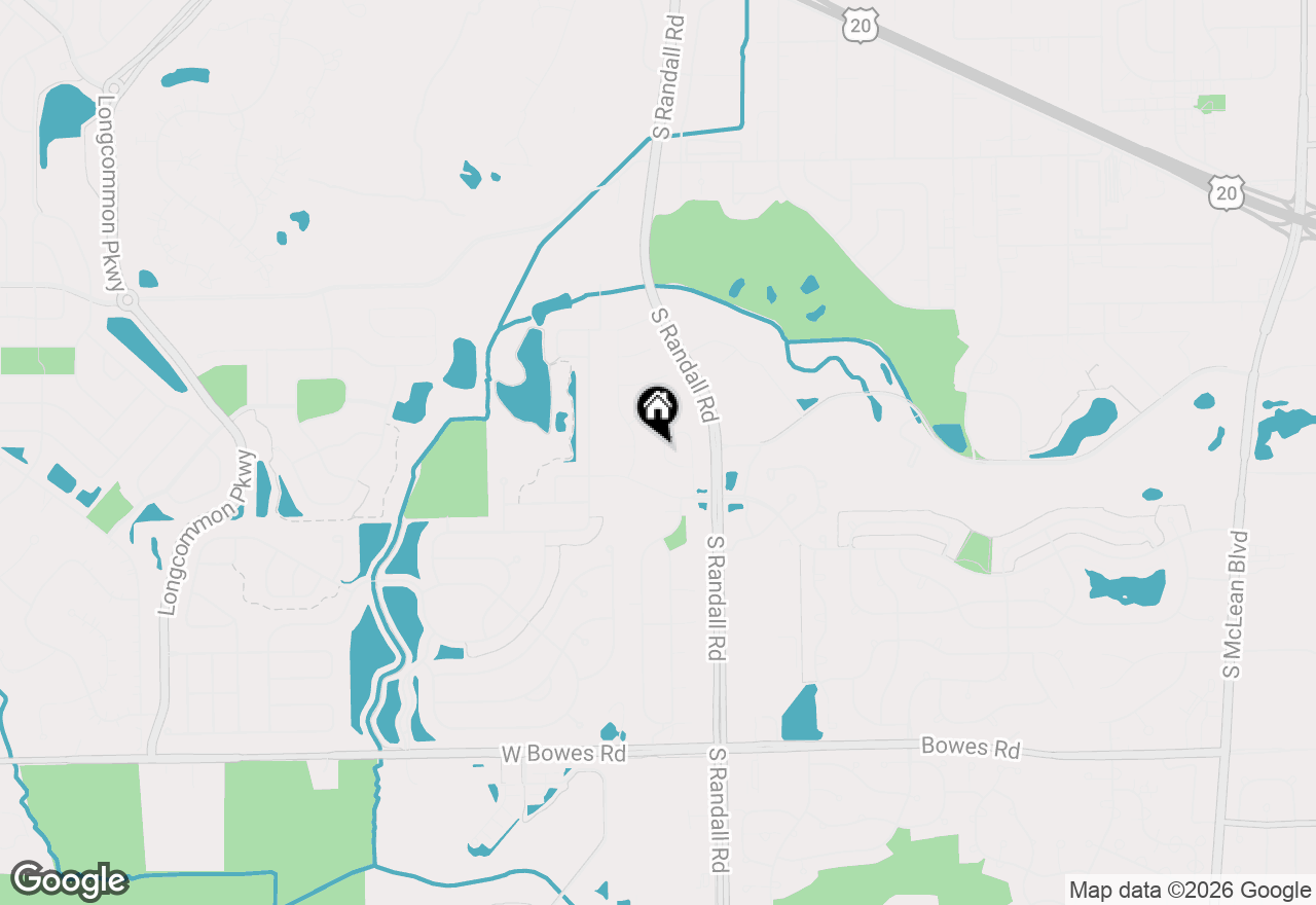 Map of 620 Waterfall Lane, Elgin, IL 60124