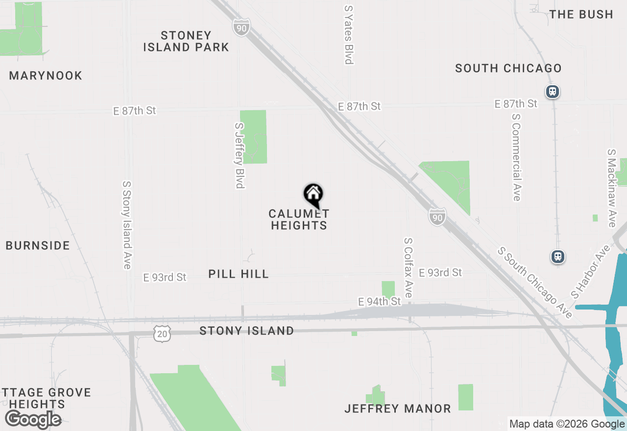 Map of 9055 S Luella Avenue, Chicago, IL 60617