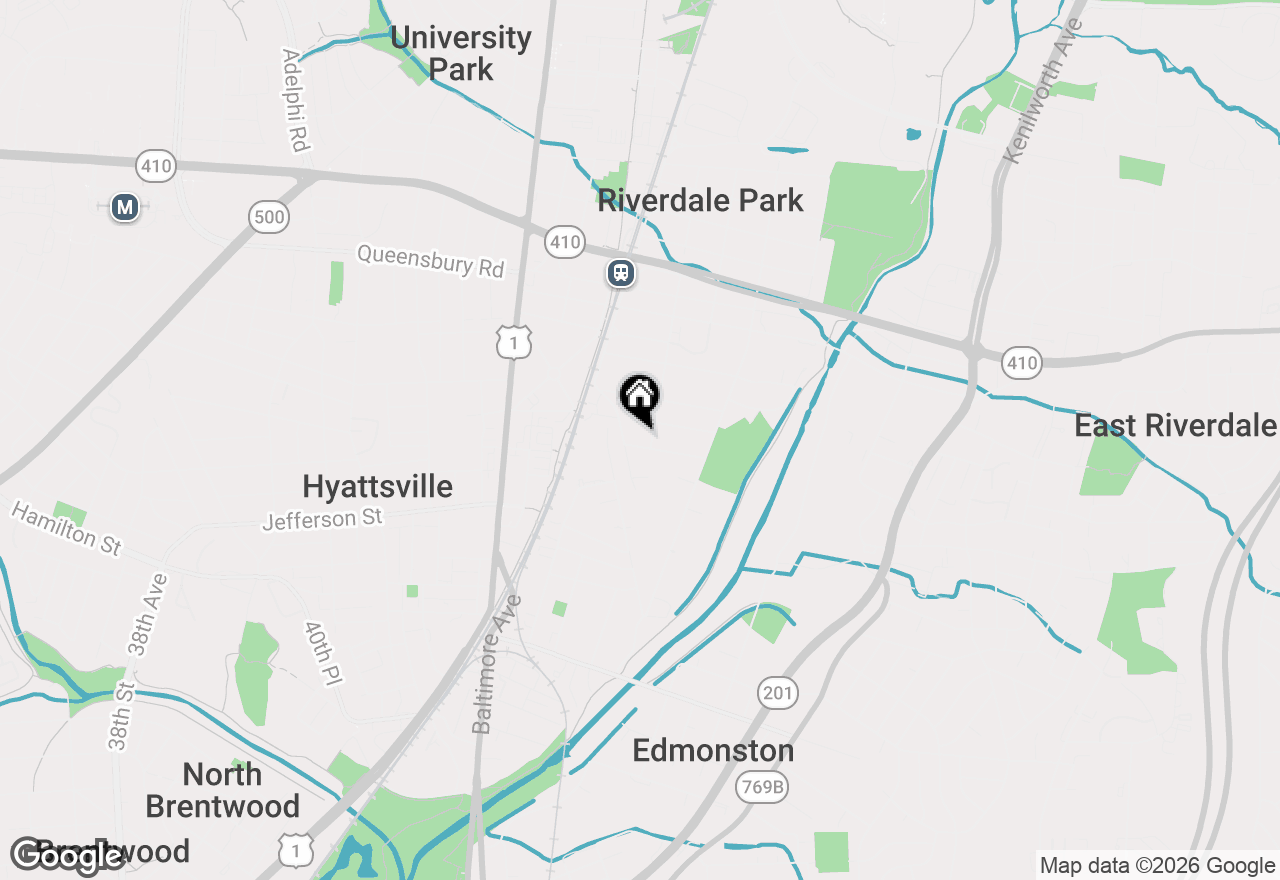 Map of 4702 Longfellow Street, Riverdale, MD 20737