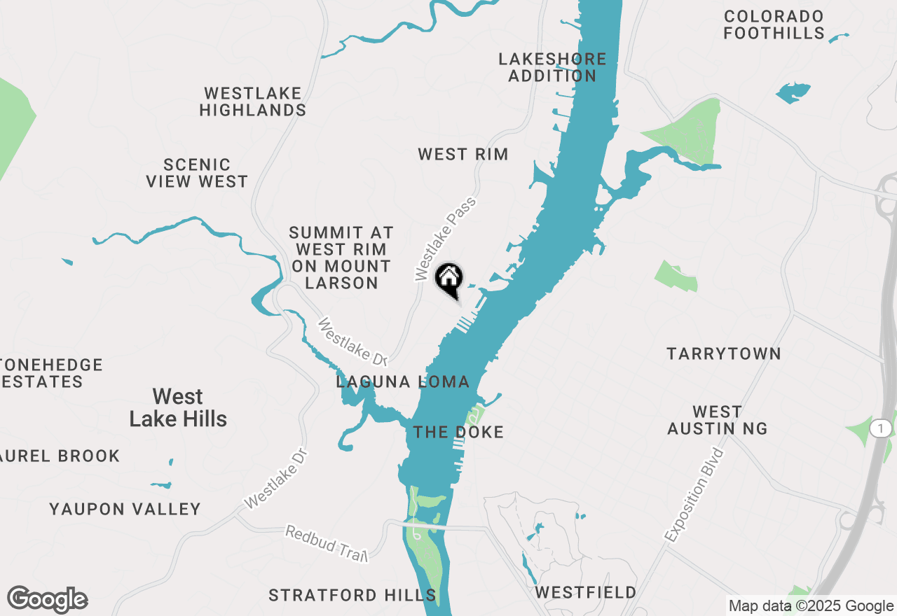 Map of 2212 1/2 Westlake Dr, Austin, TX 78746