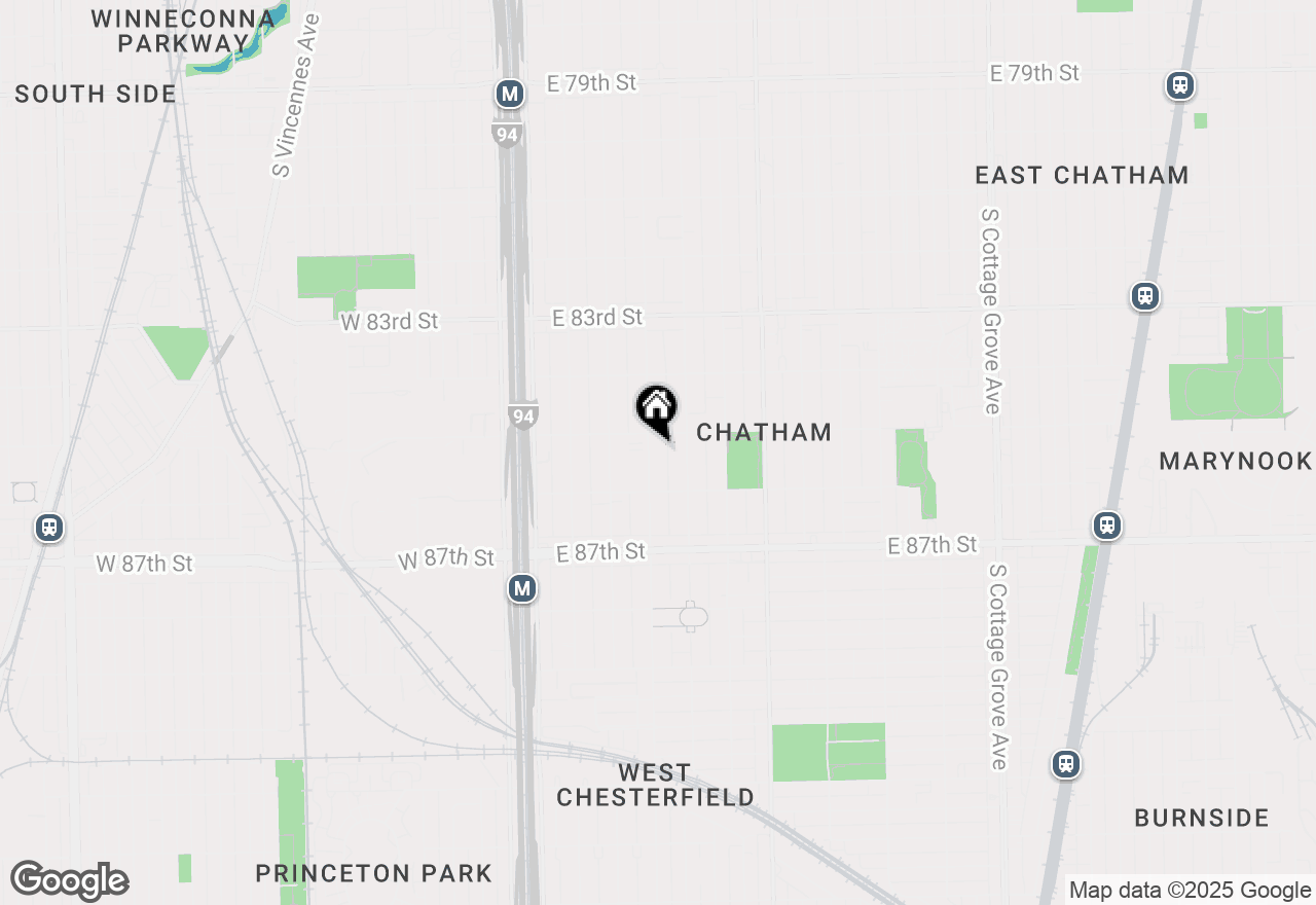 Map of 8517 S Indiana Avenue, Chicago, IL 60619