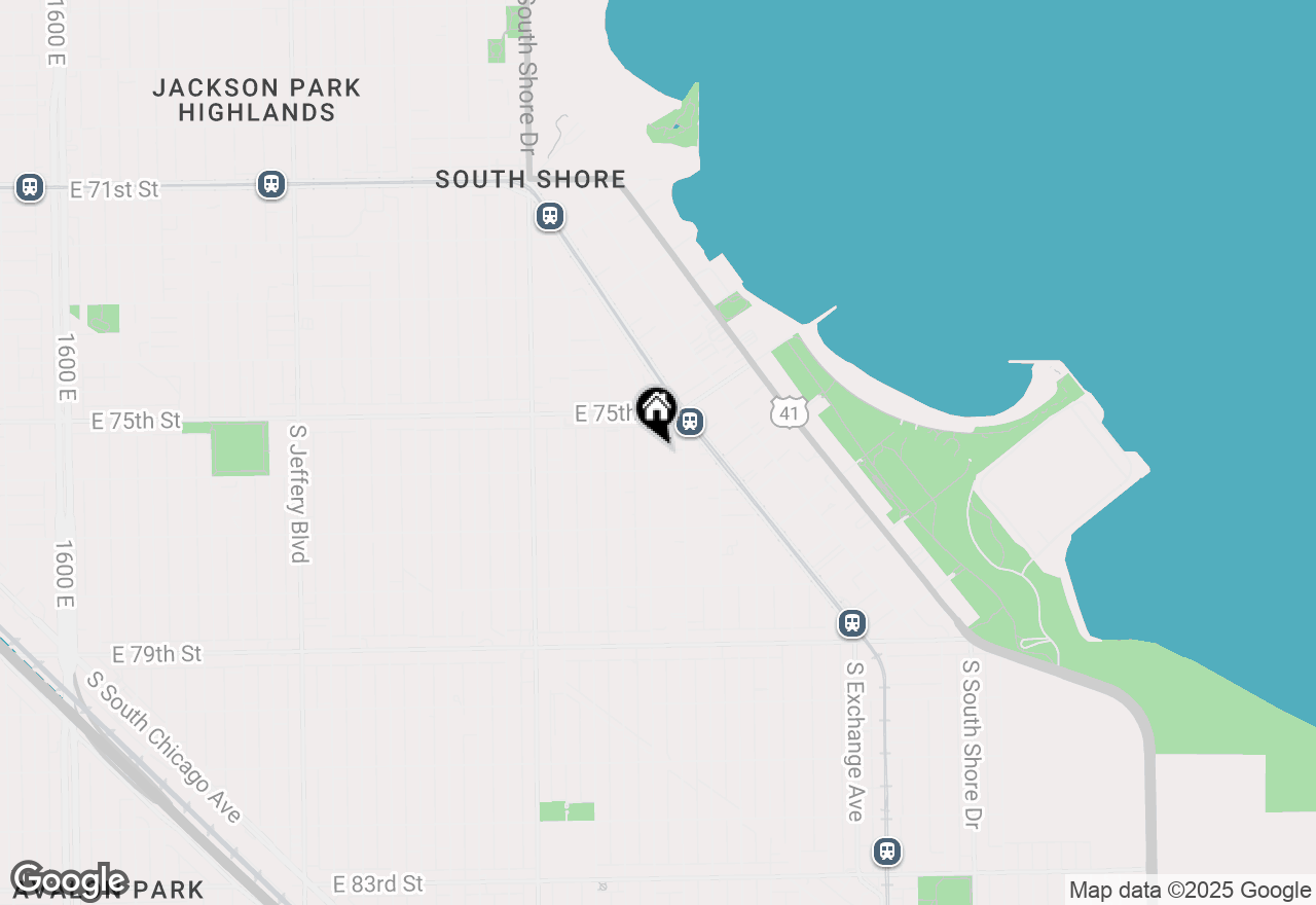 Map of (Address confidential), Chicago, Illinois 60649