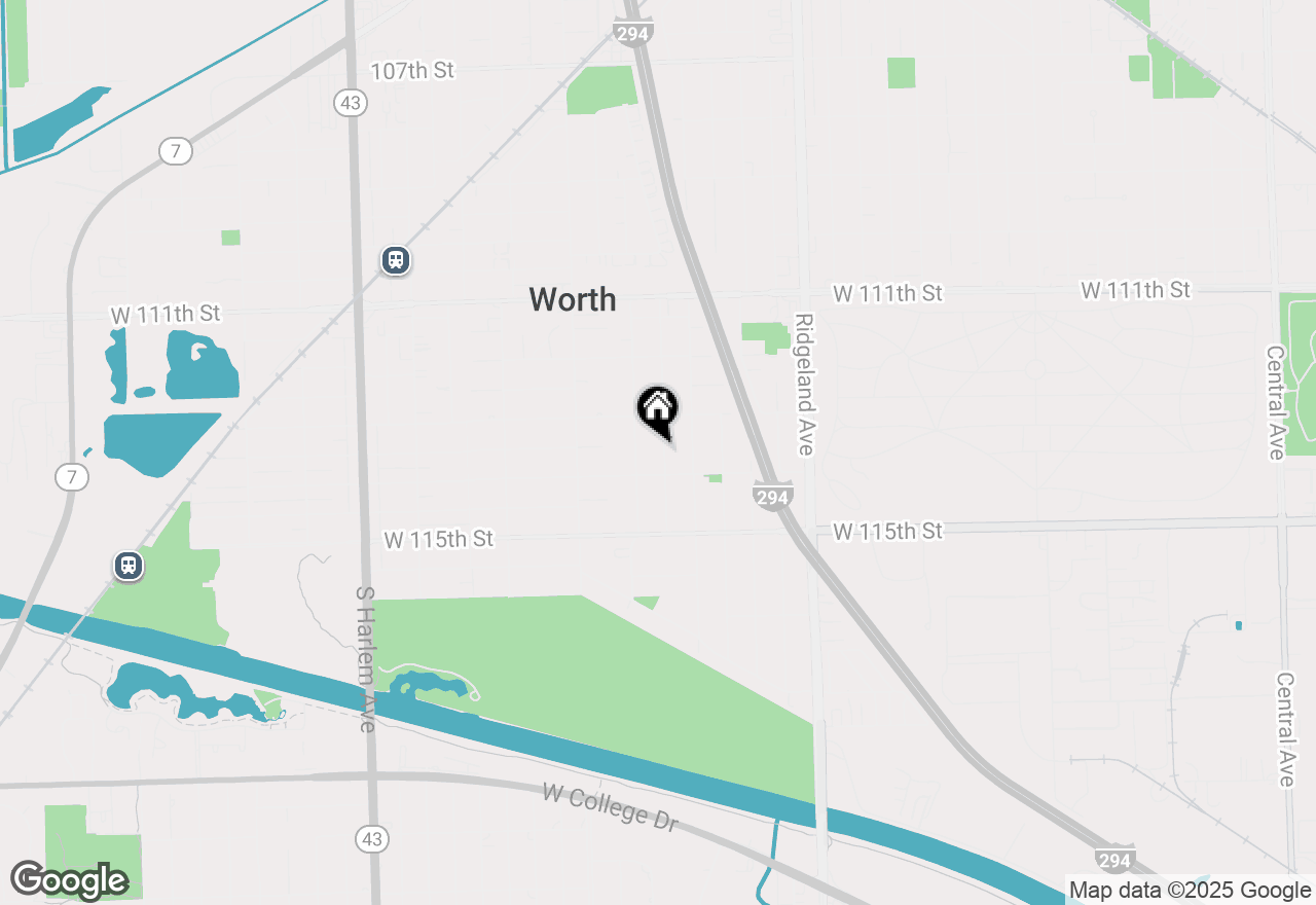 Map of 11334 S Natoma Avenue, Worth, IL 60482