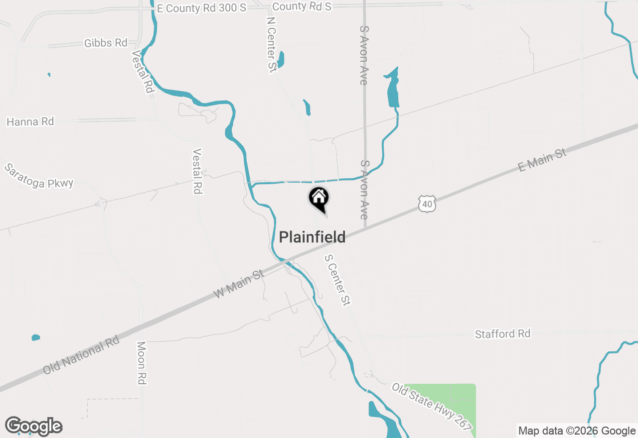 Map of 201 N Center Street, Plainfield, IN 46168