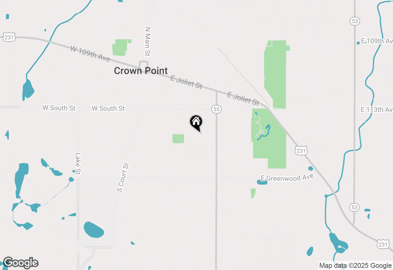 Map of 549 Ridgelawn Street, Crown Point, IN 46307