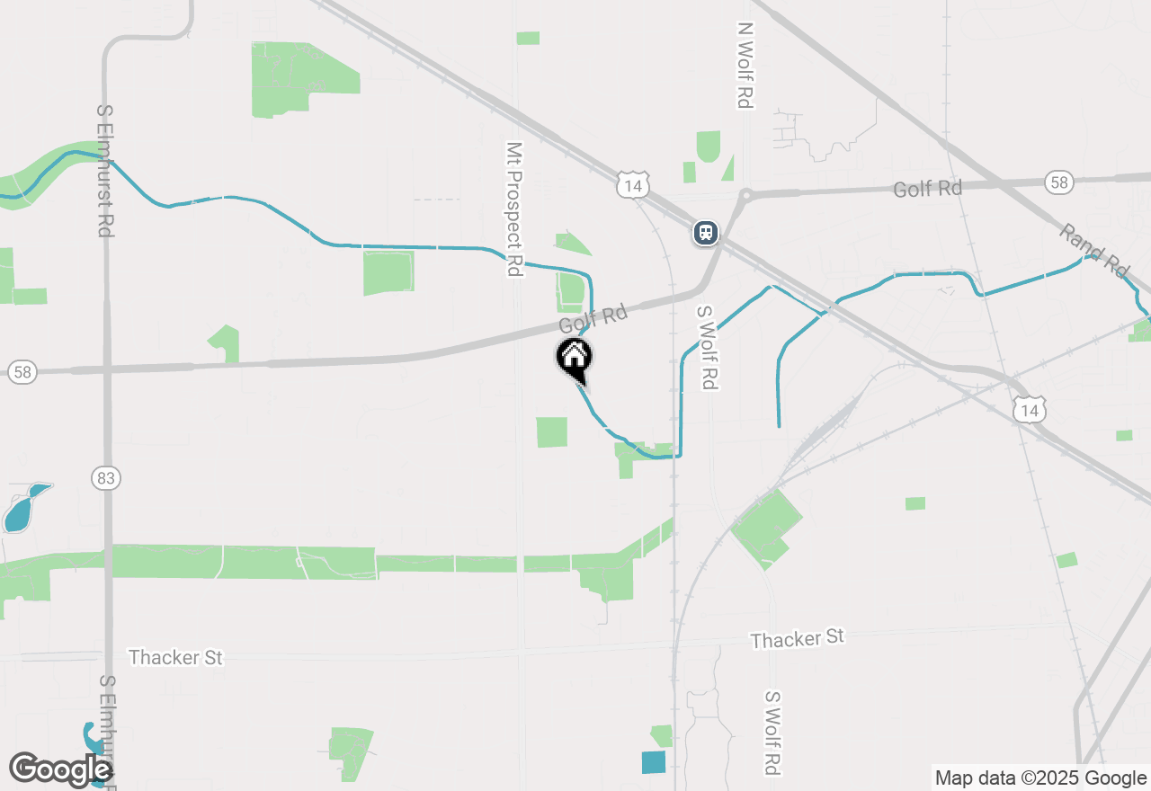 Map of 355 S Westgate Road, Des Plaines, IL 60016