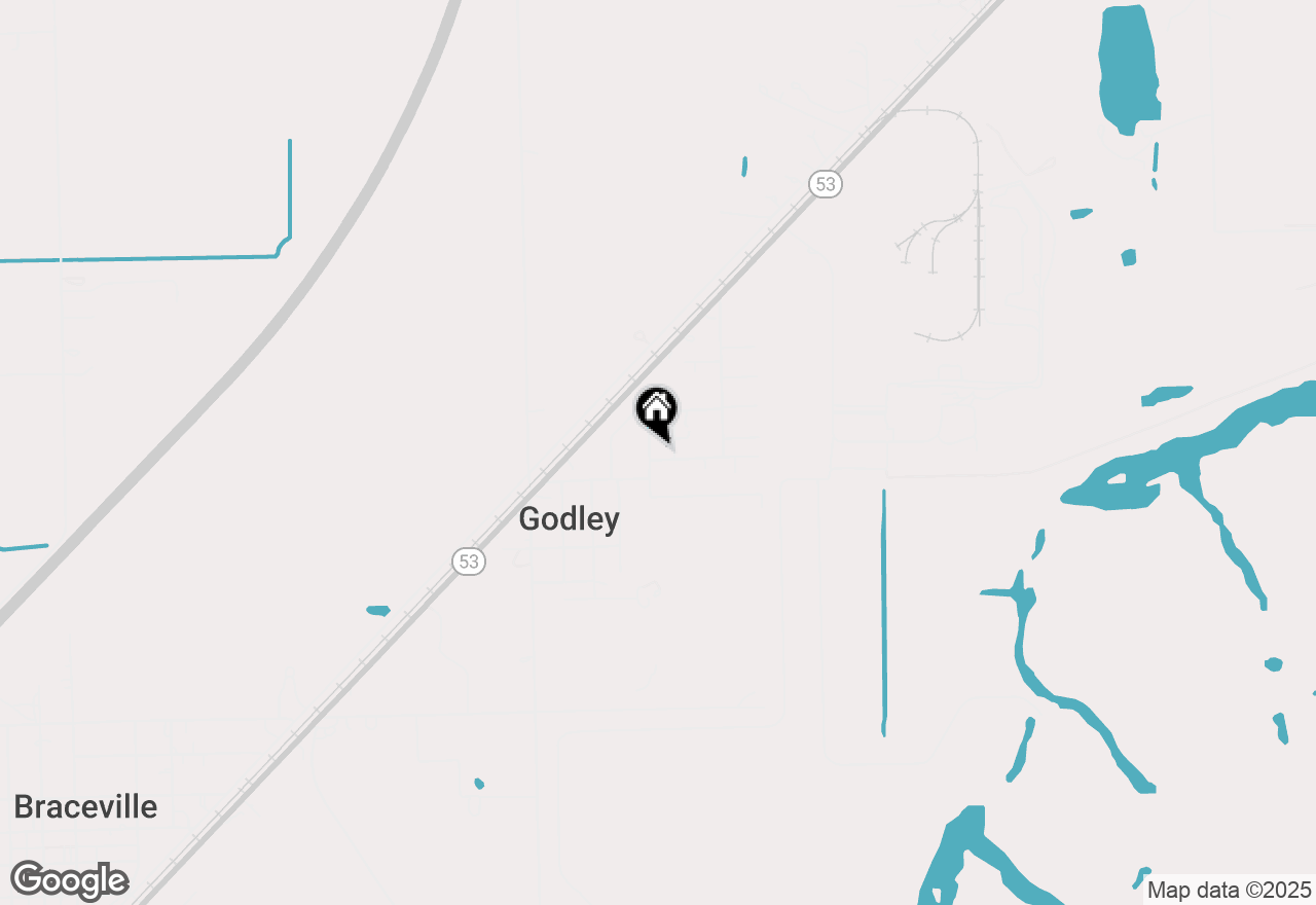 Map of 110 N Robert Drive, Godley, IL 60407