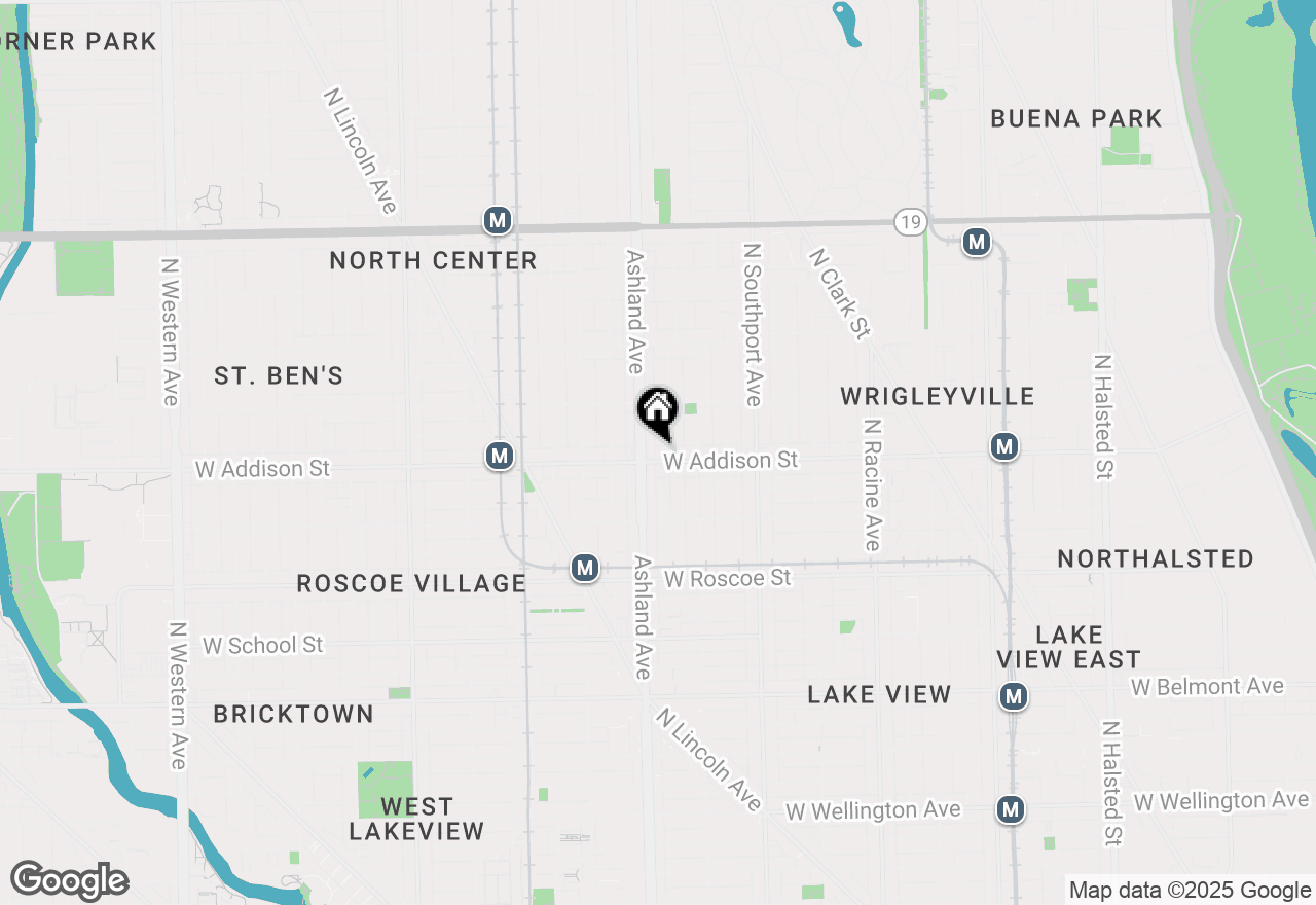 Map of 1544 W Addison Street #1, Chicago, IL 60613